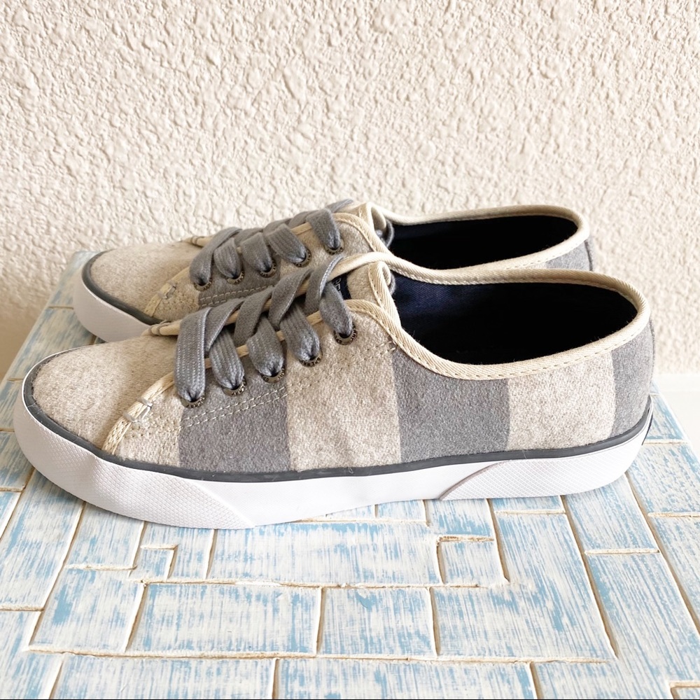 SPERRY Pier View Striped Wool Lace Up Sneaker NEW - Picture 6 of 9